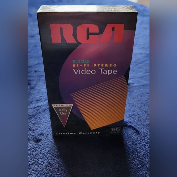 Lot of 3 RCA T-120 Hi Fi Stereo New Sealed Blank VHS Video Tapes Cassettes 6 Hrs - Picture 2 of 4